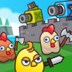 Merge Cannon: Chicken Defender | Free 2 Player Games Unblocked